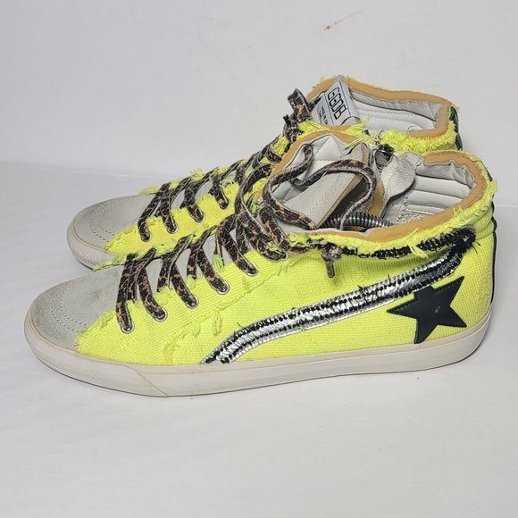 Golden Goose Slide High Top Sneaker Size US 12 / Eur 45 SB11 - Picture 1 of 8